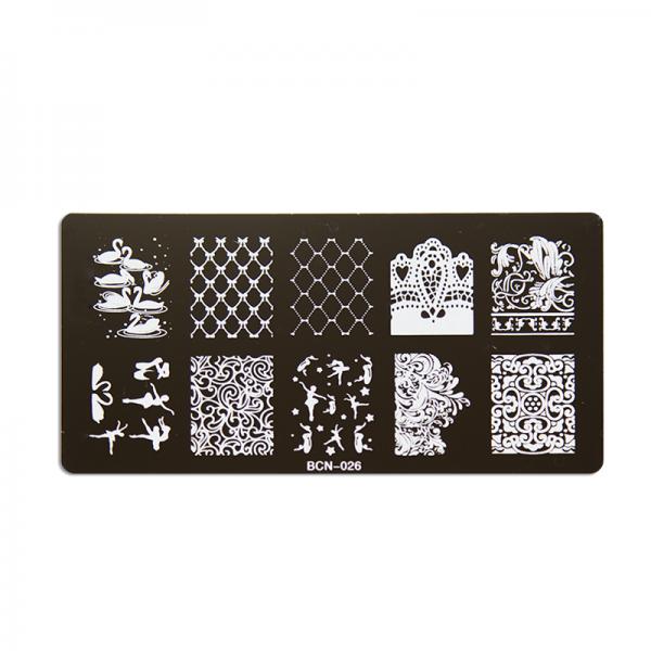 Nail stamp plate - 026