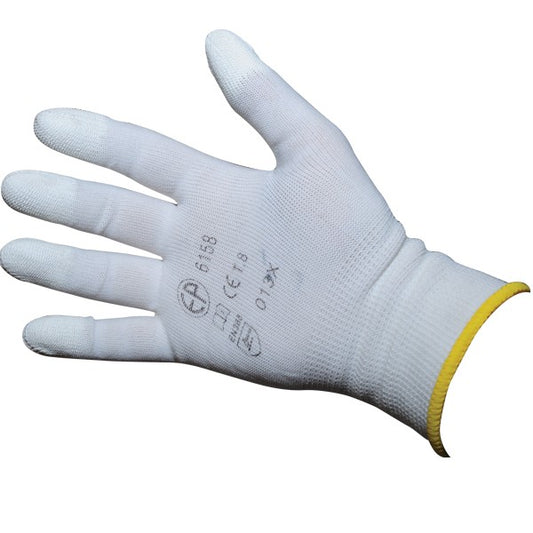 Gloves with rubber finger tips